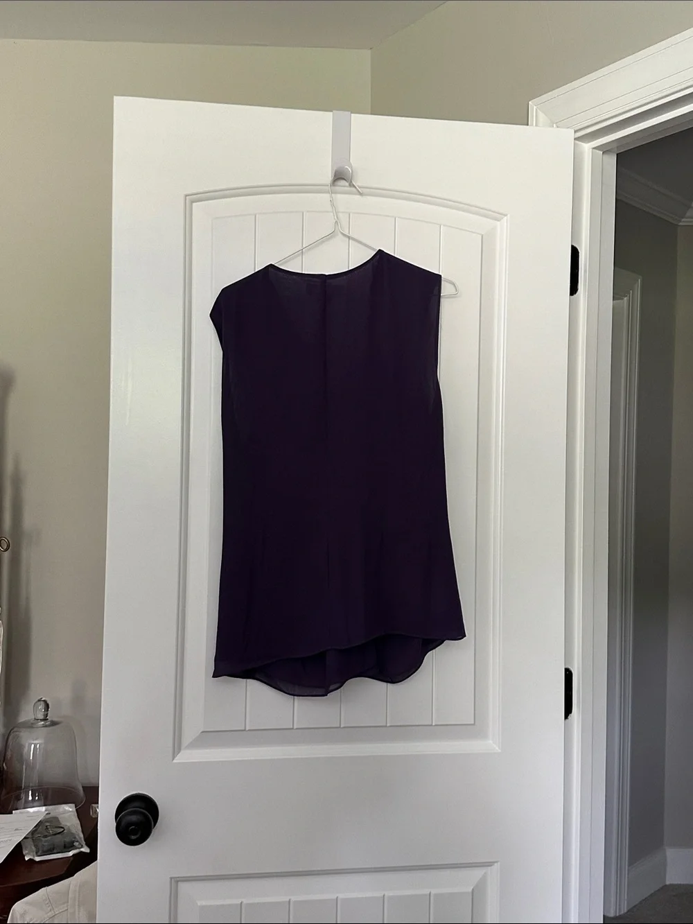 Michael Kors Sleeveless Draped V-Neck Camisole - Deep Purple